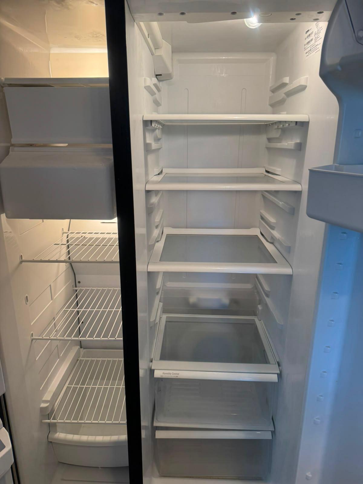Refrigerator shelves fully sanitized inside and out